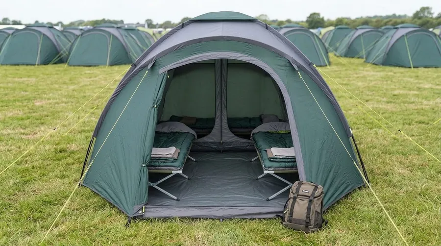 4 Person Tent pre-pitched tent